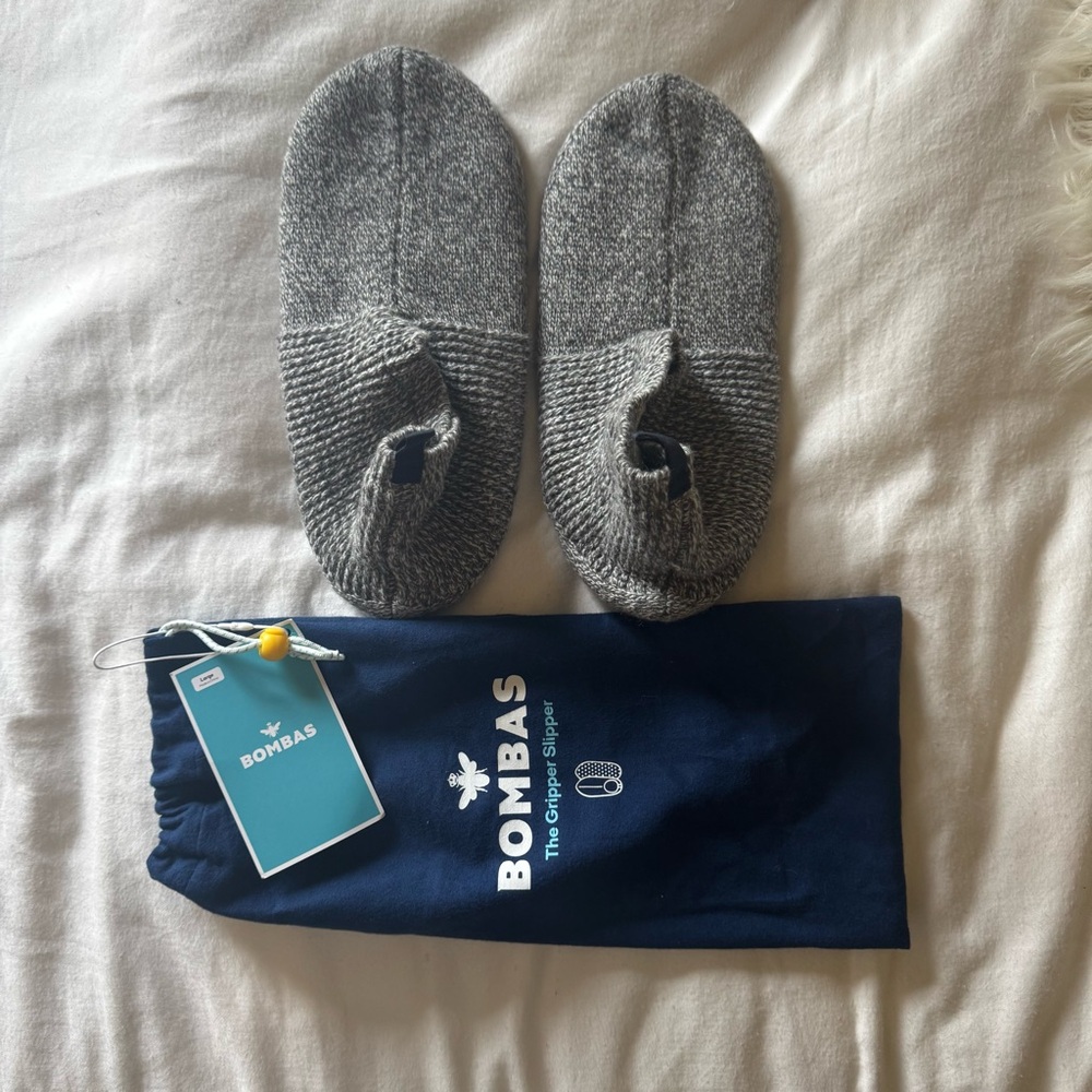 Bombas Gray Men's Slipper Socks